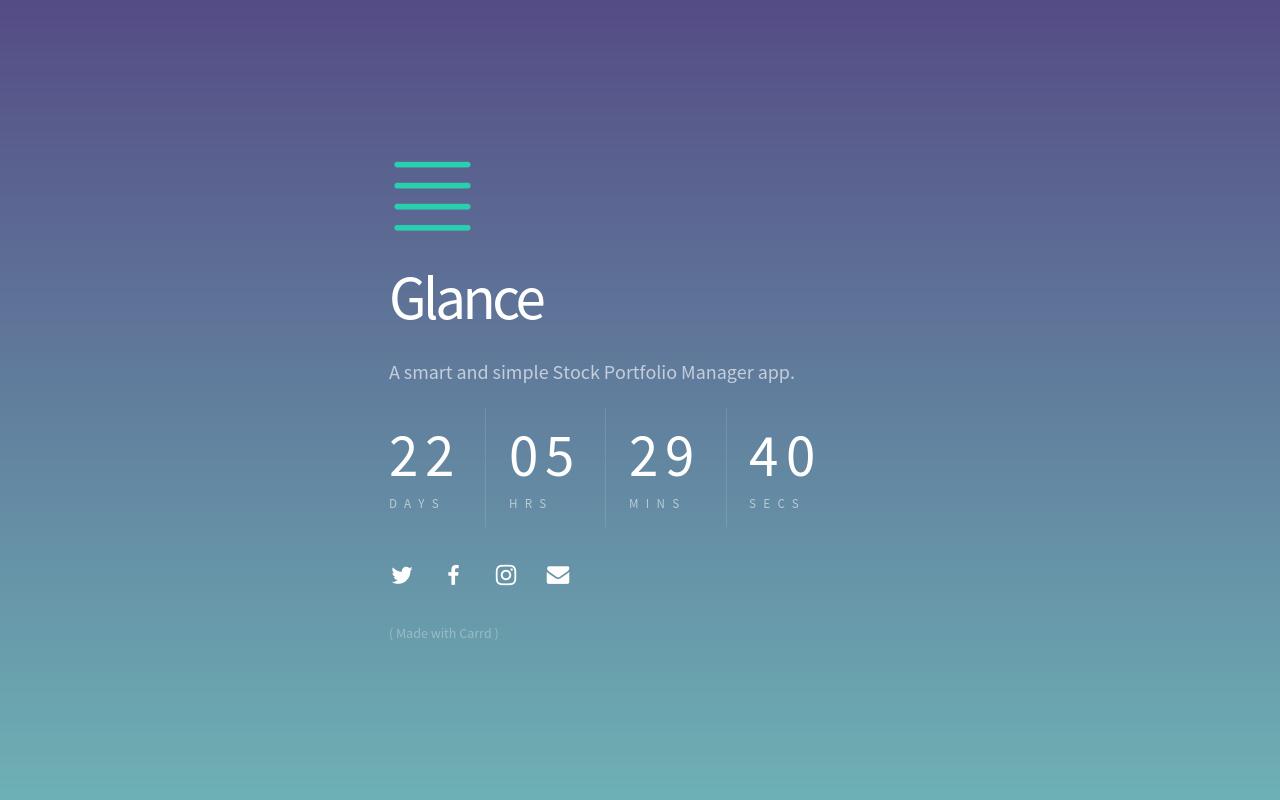 Carrd profile picture for @glance